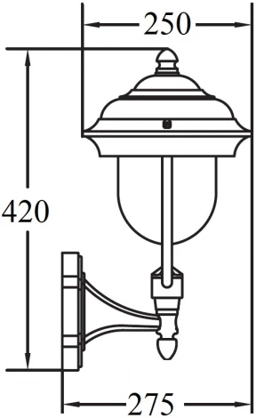Настенный фонарь уличный MADRID 84301 Bl Oasis Light