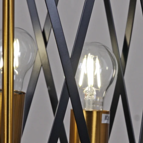 Подвесной светильник ILLUMICO IL1023-3PB-05 BK GD (220V, на цепи)