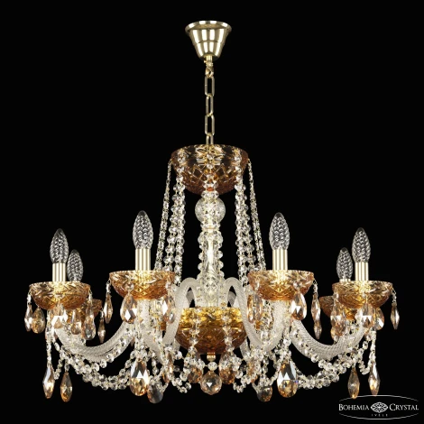 Подвесная люстра Bohemia 5402 5402/8/240 G Amber/M-1F K721