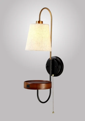 Бра Crystal Lux Twins AP1 USB WENGE