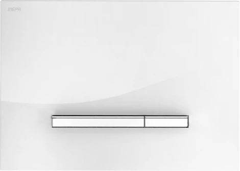 Кнопка смыва Mepa Sirius A 421740 белое стекло