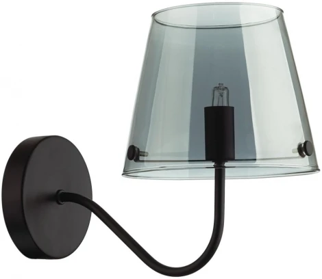 Бра Lumion Smoky 6570/1W черный/дымчатый/металл/стекло G9 1*20W 220V