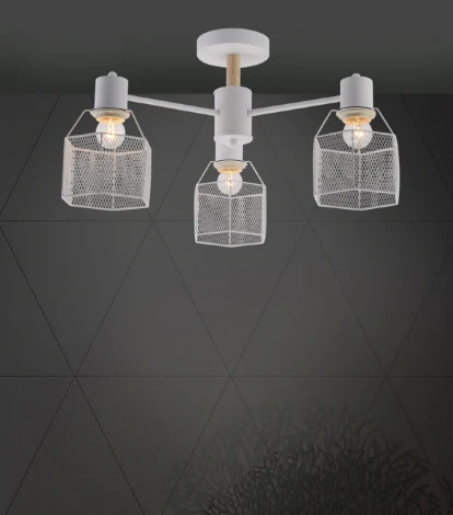 Потолочная люстра на штанге Seven Fires Lauri SF3388/3C-WT-WD