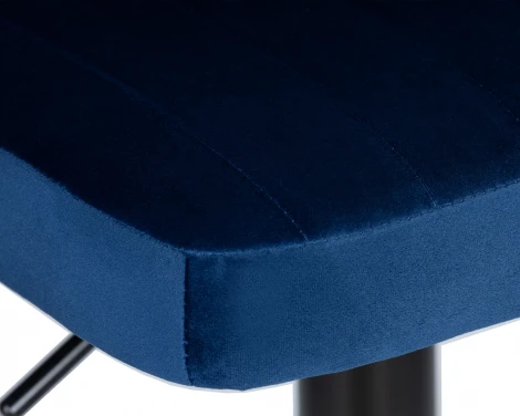 Набор 2 шт стул барный DOBRIN CHARLY BLACK (синий велюр (MJ9-117))