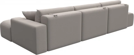 Диван угловой Лига-036 НПБ Модерн Лонг правый угол Лига Диванов (Замша) арт.127762