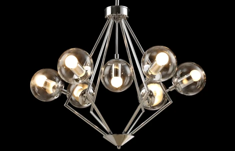 Подвесная люстра Crystal Lux Fabricio SP7 CHROME/TRANSPARENTE