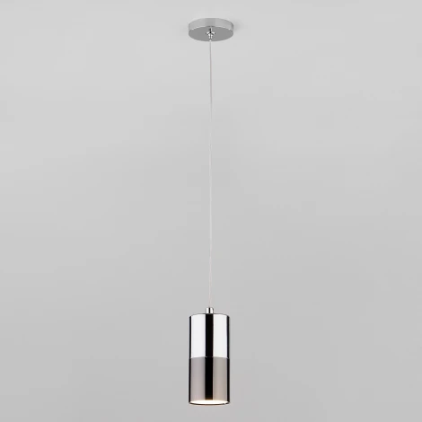 Подвесной светильник Eurosvet Mini Topper 50146/1 хром/черный жемчуг