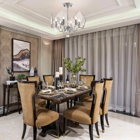 Потолочная люстра на штанге Arte Milano Sorrento-5309 375309/6/400 CR (220V, свеча)