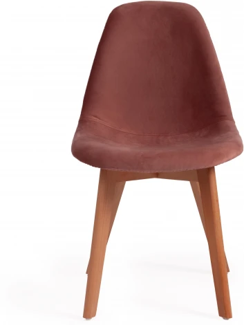 Обеденный стул Tetchair CINDY (Вельвет,Дерево бук/Коралловый)