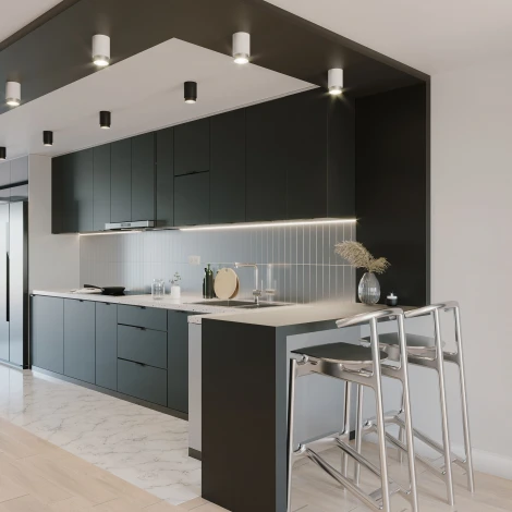 Накладной светильник 10W белый/серебро Elektrostandard Cors 25032/LED (220V, круглые)