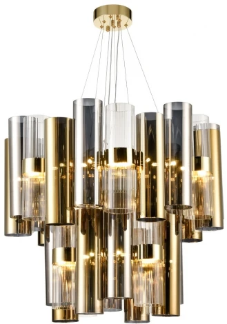 Подвесная люстра каскадная, большая Wertmark Franka WE162.33.303 (220V, на тросе)