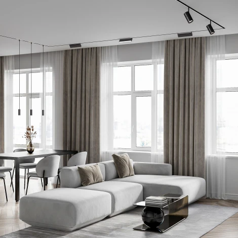 Шинопровод под гипсокартон магнитный Elektrostandard Slim Magnetic встраиваемый с местом под светодиодную ленту чёрный 2м 85132/00 (48V)