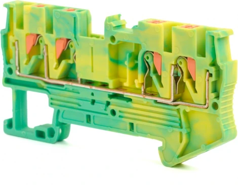 Зажим пружинный 4-х проводной проходной Stekker 49261