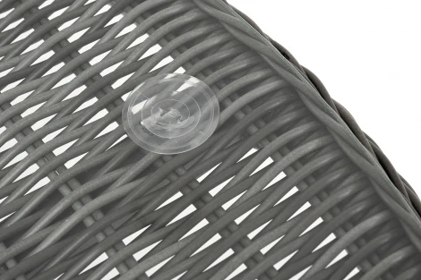 "Эспрессо" плетеный круглый стол, диаметр 118 см, цвет графит 4SIS арт.УТ-00005266