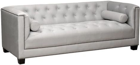 Диван Garda Decor SANREMO-2K-Colt030 (Черный/Серый)