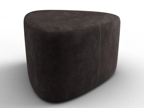 Пуф 004 (ДСП,Фанера/Пластик/Велюр/Коричневый) Лига Диванов 132504