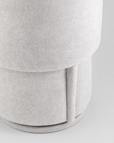 Пуф-трансформер Таунсвилл вращающийся с ящиком букле светло-серый Stool Group УТ000042269