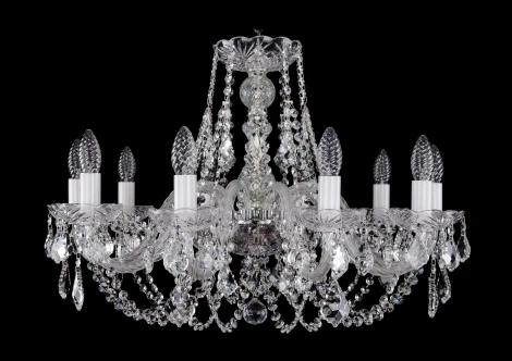 Подвесная люстра Bohemia 1406 1406/10/240/Ni/Leafs