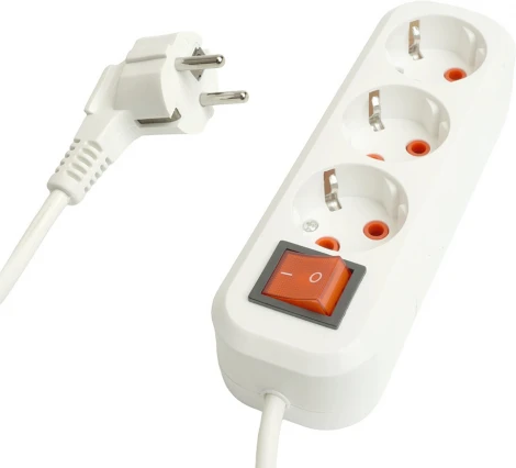 Удлинитель 3-х местный 3 метра с заземлением Stekker Home 49354