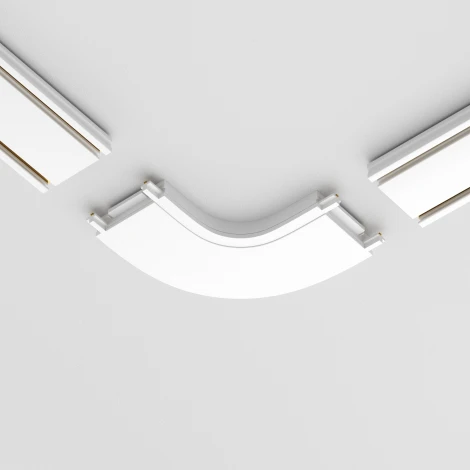 Конектор питания полукруглый Radity белый (магнитный) Maytoni Technical TRA084CR-11W