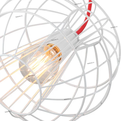 Подвесной светильник Lussole Lgo Nampa LSP-9932 (220V, на тросе, шар, клетка, IP21)