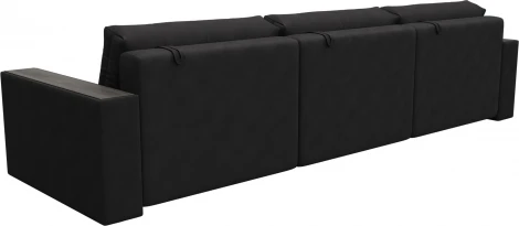 Диван прямой с декором Лига-049 НПБ Лонг Лига Диванов (Замша) арт.128444