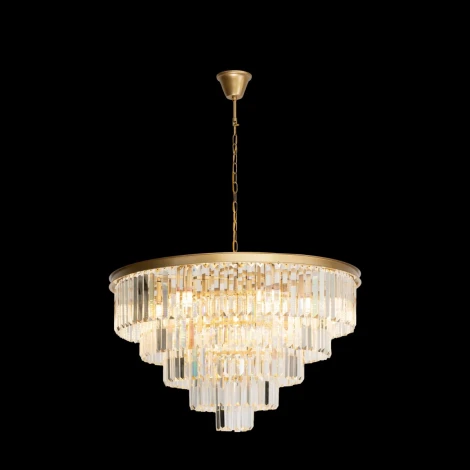 Подвесная люстра каскадная Loft IT Prism Clear 10019/800C (220V, хрусталь, на цепи)