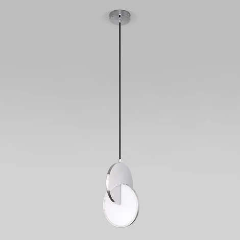 Подвесной светильник светодиодный Eurosvet Lang в стиле лофт 50225/1 LED хром (220V, на проводе)