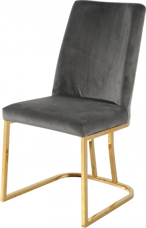 Стул обеденный IST-CASA Пресли DX-2055-1.1, 46х47х88, серый, золото