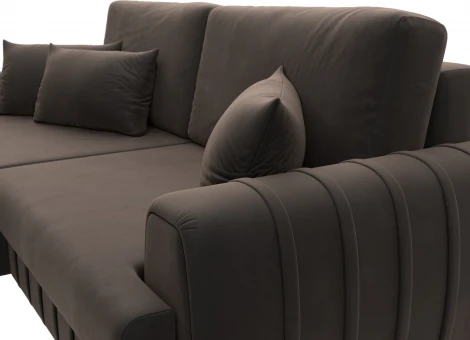 Диван угловой Лига-057 НПБ угол левый Лига Диванов (Велюр) арт.129272L