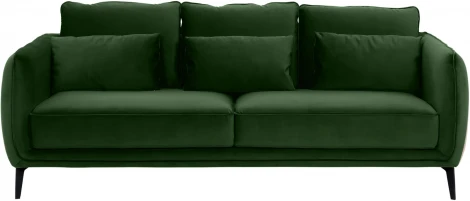 Диван Amsterdam трехместный ОГОГО (арт.698441), (Ткань/Зеленый)