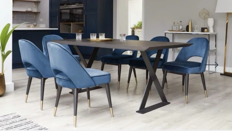 Стол обеденный Enclave Enchantment Hesby МДФ/Черный арт.HSBI_DT2307_black