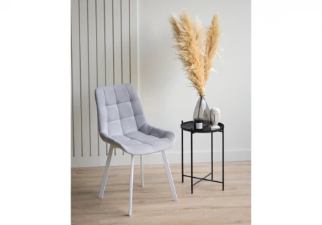 Стул на металлокаркасе Челси П светло-серый (zd 960) / белый 632444