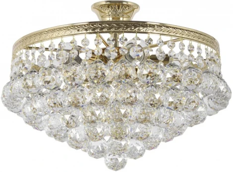 Потолочная люстра хрустальная на штанге Dio D'Arte Cremono Gold Cremono E 1.3.38.600 G (220V)
