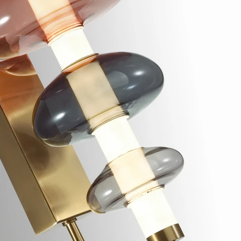 Бра Odeon Light Amore 5411/9WL бронзовый/серый/бордовый/белый/металл/стекло/акрил LED 9W 4000K