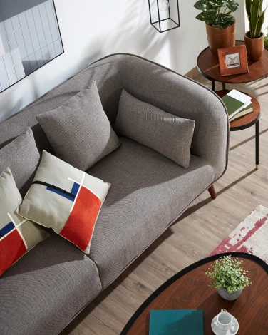 Журнальный стол La Forma (ex Julia Grup) Anabel (Золотой,Черный/ МДФ,Шпон ореха,Дерево,Сталь,Орех,Шпон,Металл)