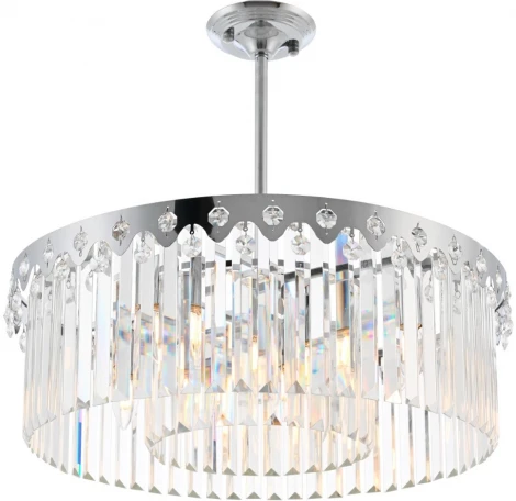 Потолочная люстра хрустальная на штанге Arte Milano Sorrento-8909 378909/8/300/580 CR (220V)