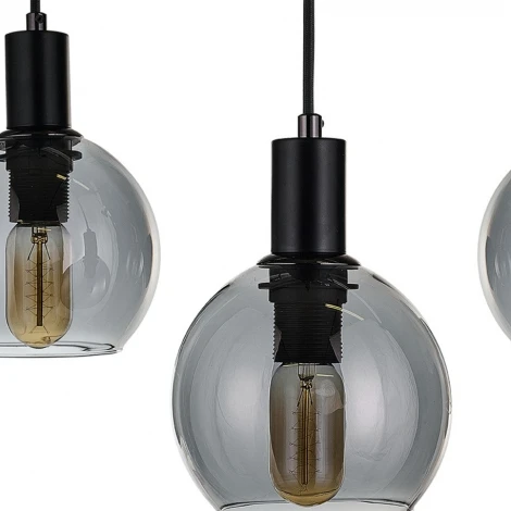 Подвесной светильник 33 ИДЕИ PND115.03.147.003BL-P01GR (220V, на проводе, шарики)