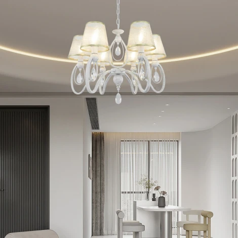 Подвесная люстра Arte Milano AM347203 347203/6 WT+G (220V, подвески, на цепи)