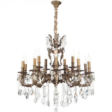 Подвесная большая люстра Lucia Tucci Barletta 122.10.5 antique (220V, на цепи, подсвечник, свеча)