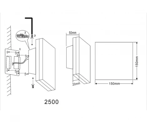 Настенный светильник уличный Kink Light Пирей 2500,19