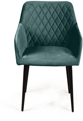 Стул с подлокотниками Robert, бархат зелёный 19 Top Concept ROBERT 76167