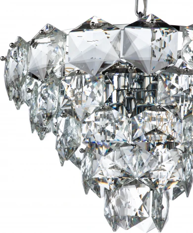 Люстра подвесная Fiaba V000050 (12010/11P Chrome) (220V, хрусталь, на цепи)