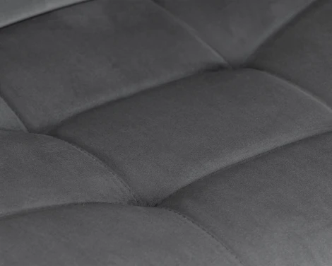 Стул барный DOBRIN TAILOR BLACK (серый велюр (MJ9-75)) 5017_BlackBase-LM BLACK, цвет сиденья серый (MJ9-75), основания черный