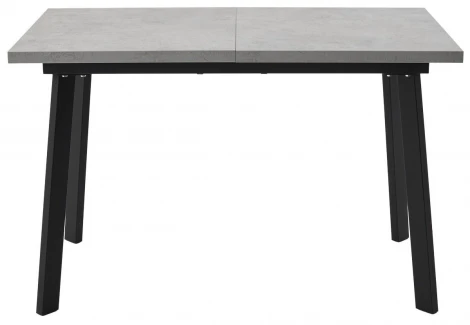Стол КАНЗАС 120 БЕТОН ЧИКАГО св.серый / Черный каркас M-City 64604