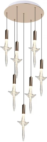 Потолочная люстра каскадная Alfa Light F2524-02 (LED, 220V, на проводе)