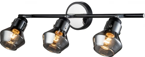 Спот Escada Carlo Escada Carlo 593/3 3x40Вт E14, металл, чёрный/хром