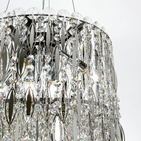 Подвесная люстра хрустальная Modelux MODELUX ML.315.6 CR