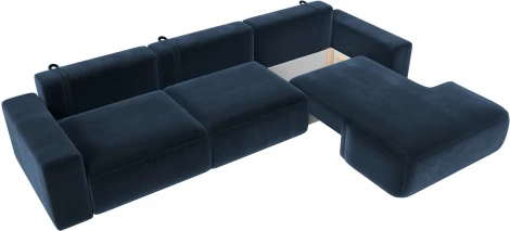 Диван угловой Лига-036 НПБ Классик Лонг правый угол Лига Диванов (Велюр) арт.127796