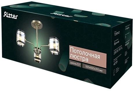 Потолочная люстра на штанге Ritter Torino 52551 6